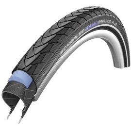 SCHWALBE Marathon Plus HS 440 Smart Guard Cross/Hybrid Bike Tire in Black/Reflex - Wire Bead - 650 x 35A