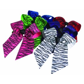 Animal Print Hair Bows, Lime/BLK