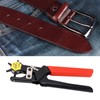 Leather Belt Hole Puncher Heavy Duty Plated Steel 6 Holes
