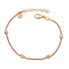 Women's Raspberry Chain Bracelet 925 Sterling Silver Rose Gold-Plated with