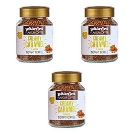 Beanies Creamy Caramel Flavour Instant Coffee 50g, 3 Pack