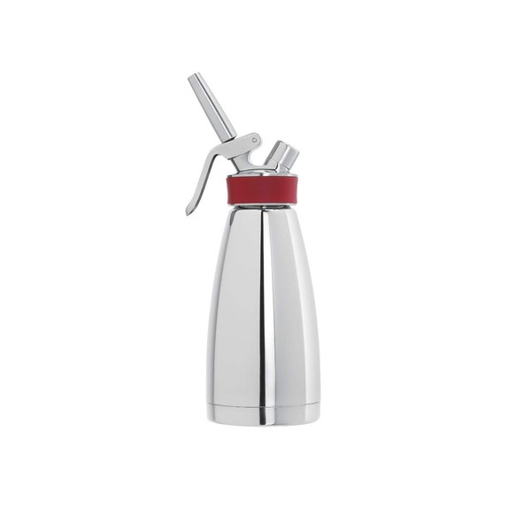 iSi Thermo Whip Multifunctional Cream/Food Whipper for All Thermal Insulated Applications, 1 Pint, Polished Stainless/Red