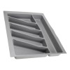 Charola Organizadora De Cubiertos 45 Cm Cerrajes *** Gris Oscuro