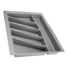 Charola Organizadora De Cubiertos 45 Cm Cerrajes *** Gris Oscuro