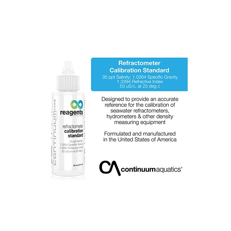 Continuum Reagents Refractometer Calibration Standard – Seawater Reference for Calibration