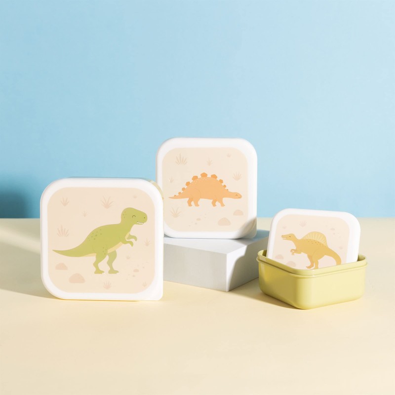 Sass & Belle Desert Dino Lunch Boxes - Set of