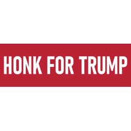 Honk for Trump Large Magnet 3x10 Bumper Sticker Size Red