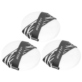Ipetboom 3pcs Thick Powder Puff for Makeup Application Foundation Blusher and Setting Powder Washable and Reusable Beauty Accessory for Girls