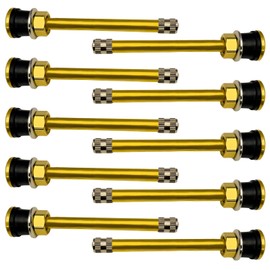 TR572 Truck Tire Valve Stems (Pack of 10),Brass Commercial 3-3/4 Valve Stems for Rim Φ.625", Replacement Brass Clamp-in Valve Stem for Truck and Bus