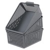 Afromy 3 Pack Plastic Kitchen Storage Baskets, Rectangle Basket Set