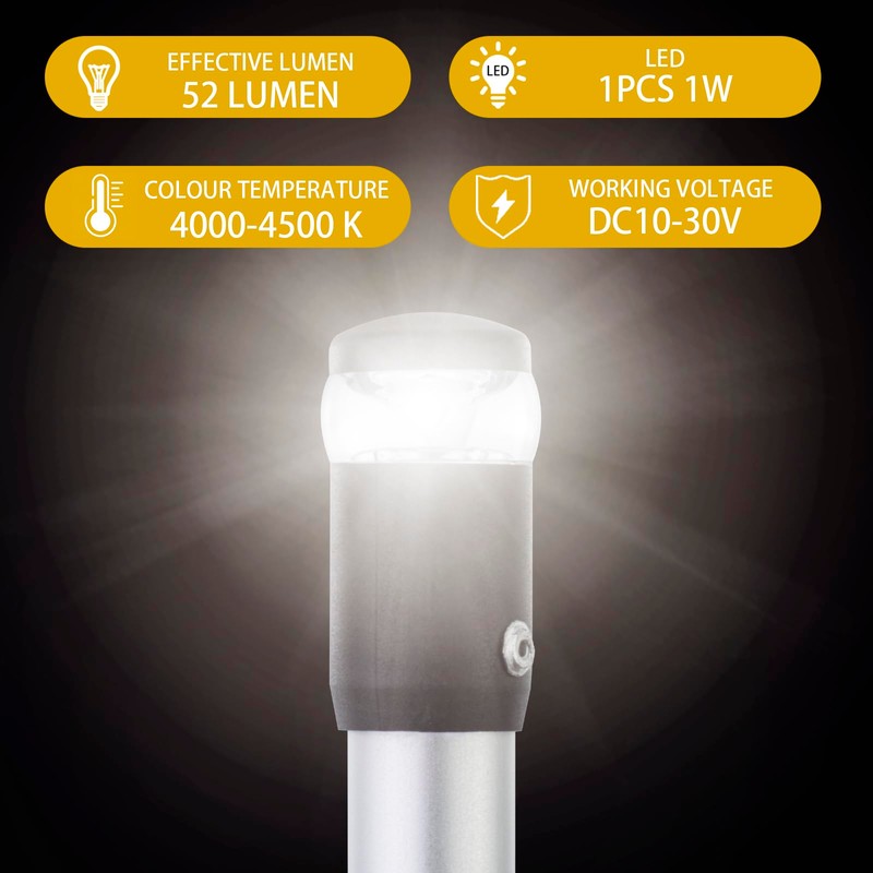 CLGMarine LED Navigation Light, 360-Degree All Round Stern Anchor Light,