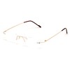 V.W.E. Full Rimless Lightweight Slim Sleek Low Profile Reading Glasses