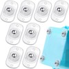 Honoson 8 Pcs Self Adhesive Caster Wheels Appliance Rollers Appliance