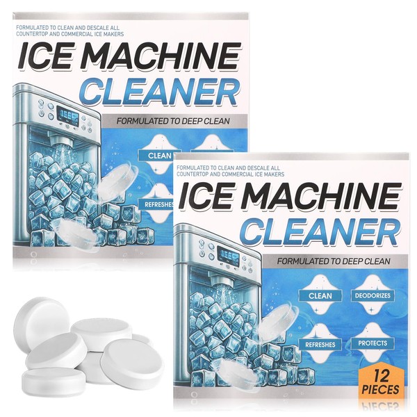 Swiffen 2 Pack 24 Pcs Ice Machine Cleaner Tablets Descaler,
