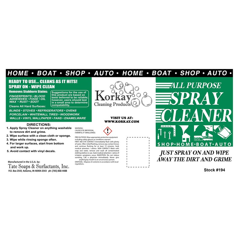 Korkay All Purpose Spray Cleaner