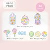 CRUX Candy Drop Peco Stickers, Flake Stickers, Glittery and Clear
