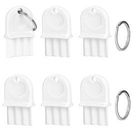 6 Pcs Paper Towel Dispenser Key Hard Plastic Universal Waffle Toilet Paper Dispenser Key for Toilet Paper and Toilet Paper Dispensers with Waffle Shaped Lock