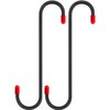 2 PCS Brake Caliper Hanger Hooks with Red Rubber Tips,Auto