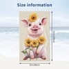 MIEPOS Cute Pig Beach Towel,32x52in,Quick-Dry Sand-Free Animal Bath Towels,Microfiber Lightweight