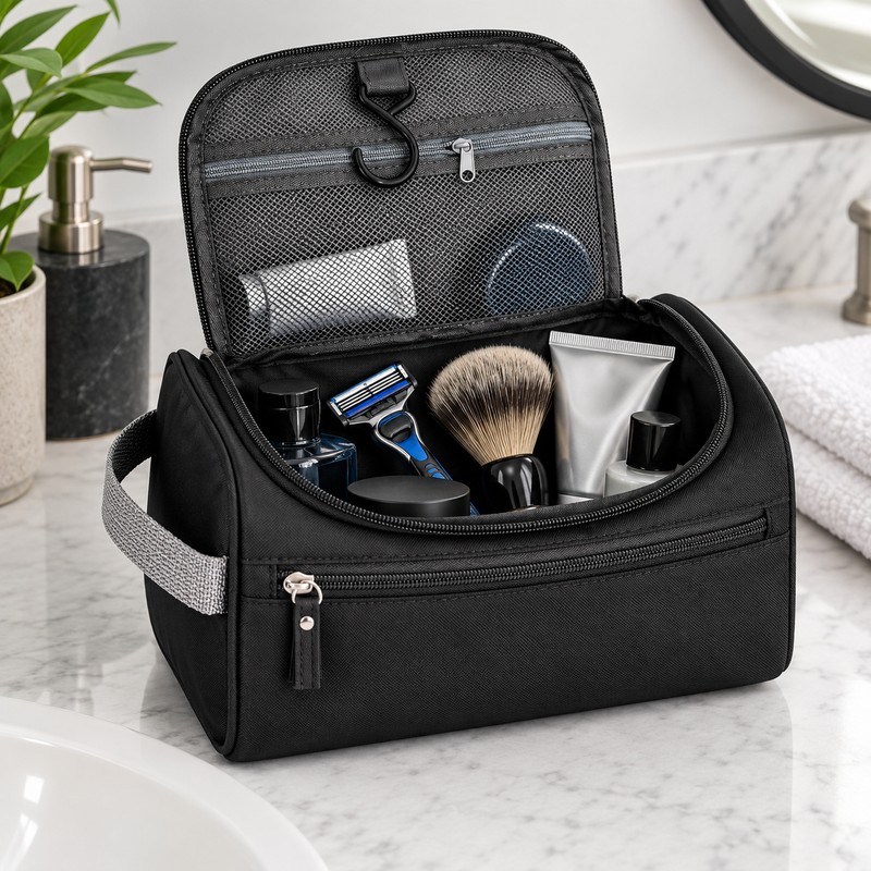 Waterproof Travel Makeup Bag for Toiletries and Cosmetics – Portable