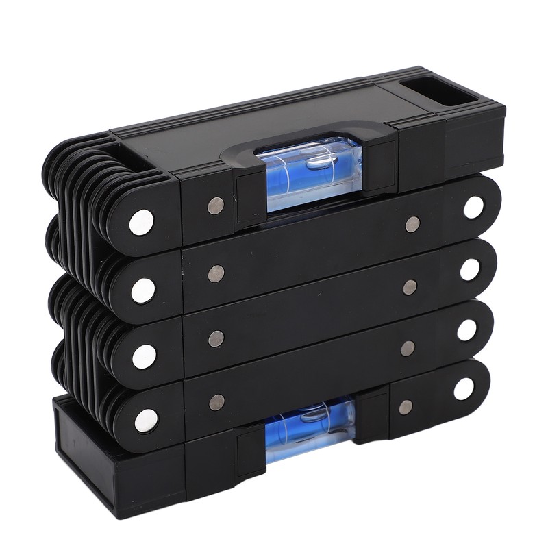 Folding Level Ruler Aluminum Alloy 4 Bubble Multifunction Multi Angle