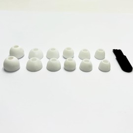 Voilala Hearing Aid Domes Small, Medium and Large Suitable for Digital Hearing aids,Hearing Amplifier Power Domes (White)