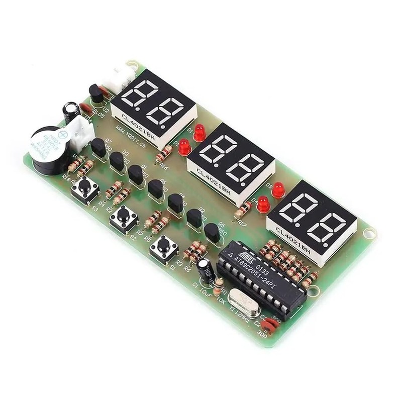 DUTTY DIY digital clock, LED electronic clock, DIY parts