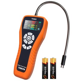 THIKPO Brake Fluid Tester for DOT3 DOT4 DOT5.1 EVN4 EVN6, High-Sensitivity Digital Brake Oil Moisture Tester with LCD Display, Built-in Calibration, Corrosion Resistance Probe, Buzzer Alarm