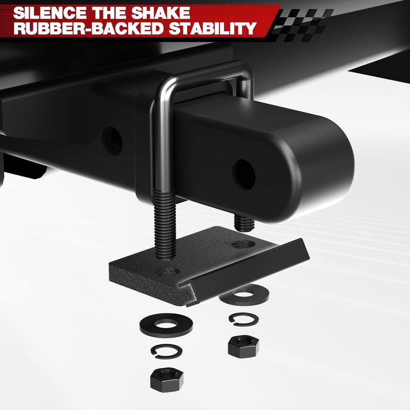 LONGSUN Anti Rattle Hitch Clamp for 1.25" to 2" Receivers