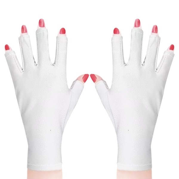 UV Gloves for Gel Nail Lamp, UPF50+ Professional UV Protection