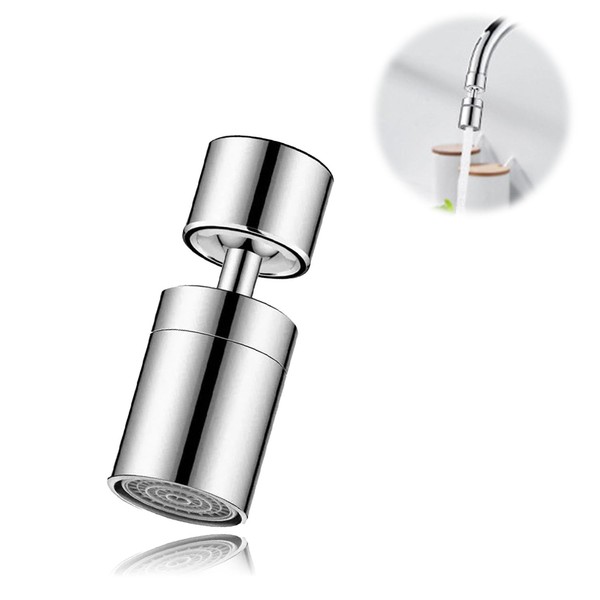 Faucet Aerator,Solid Brass 80-Degree Big Angle Swivel Faucet Aerator,Faucet Extension