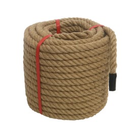 Natural Hemp Rope Heavy Duty (3/4 in X 100 Ft) Twisted Manila Rope,Thick Jute Ropes for Gardening, Crafts, Porch Swing, Home Decor, Landscaping,Tug of War,Marine Use,Yellow