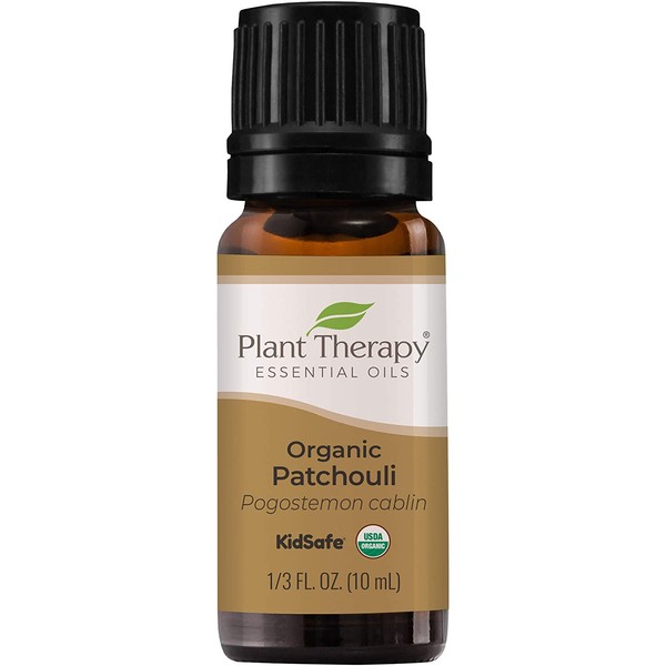 Plant Therapy Organic Patchouli Essential Oil 10 mL (1/3 oz) 100% Pure, Undiluted, Therapeutic Grade
