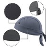 2 Pcs Sweat Wicking Head Wrap Adjustable Cycling Cap Helmet
