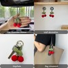 Handmade Cherry Decor Car Rearview Mirror Hanging Accessories Cherry Keychain