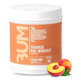 Pre Entreno Cbum Thavage Pwo Raw Nutrition 40 Servicios Sabor Peach Bum