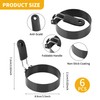 YKUKIZEE 6 Pack Egg Rings for Frying 3.5 Inch, Round