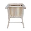 International Concepts 29-Inch Double X Stool, Unfinished