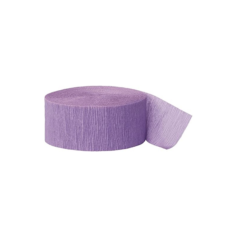 Premium Lavender Crepe Paper Streamer - 81 ft (1 Pc)