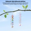 COZERI Pack of 2 Crystal Suncatcher Wind Chimes with Spiral