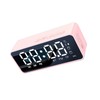 Digital Alarm Clock with BT Speaker, Mirror LED Display Clock