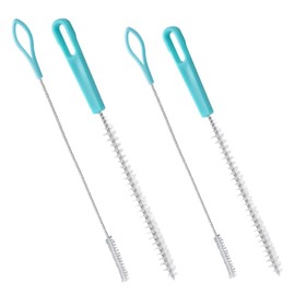 SHERCHPRY 4 Piezas Limpiador de Popotes de Cepillos Limpiadores de Tubo con Cerdas para Botellas y Estrechos para Limpiar de y Biberones