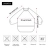 JNINTH Baby Bibs Waterproof and Wipeable-Eat and Play Smock Apron(6-36