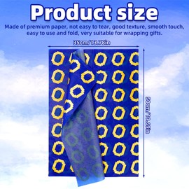 30pcs Tissue Paper Sheets, 20x14in Gold Ring Blue Cute Tissue Paper Smooth for Packing Craft Birthday Party Celebration Gift Wrapping