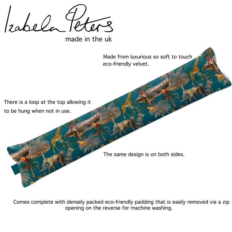 Izabela Peters Luxurious Eco-Friendly Draught Excluder - Safari Voyage -