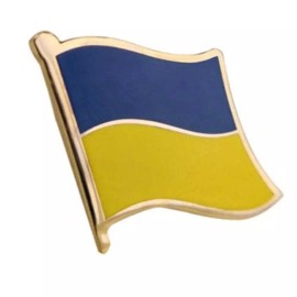 PatchesOhoul Ukraine Flag Lapel Pin - 5/8" x 5/8" (Dark Blue)