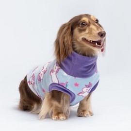 Fitwarm Fleece Unicorn Dog Sweater, Warm Dog Winter Clothes for Small Dogs Girl, Doggy Pullover Jumper, Pet Outfit, Purple, Blue, White, Medium