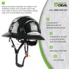 GREEN DEVIL Full Brim Hard Hat with Built-in Visor Vented