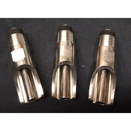 Rabbitnipples.com 3 Pack Stainless Steel Pig Nipple 1/2" Waterer Drinker HOG Swine Piglets