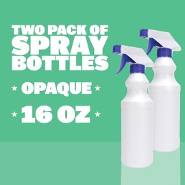 American Health Service Spray Bottles (2 Pack, 16 Oz), Refillable Heavy Duty Spraying Bottle for Cleaning Solutions, Hair Spray, Gardening, Pets, Adjustable Nozzle Setting, Mist Water